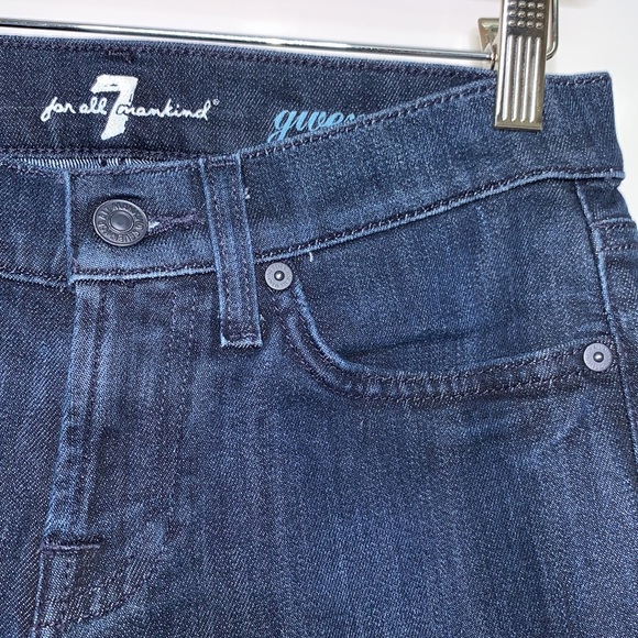 7 FOR ALL MANKIND Gwenevere Dark Wash Denim Jeans - Picture 4 of 10